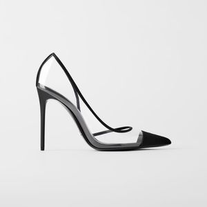 NWT Zara vinyl high heels